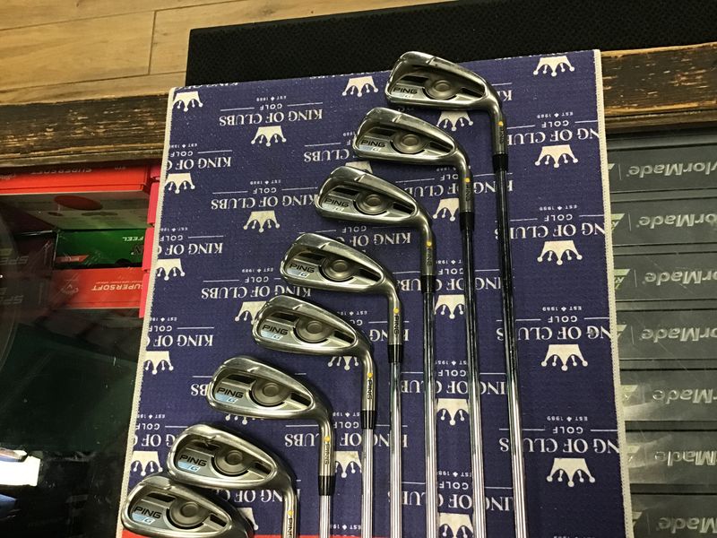 Used Ping G Irons RH Reg steel 4-PW+GW
