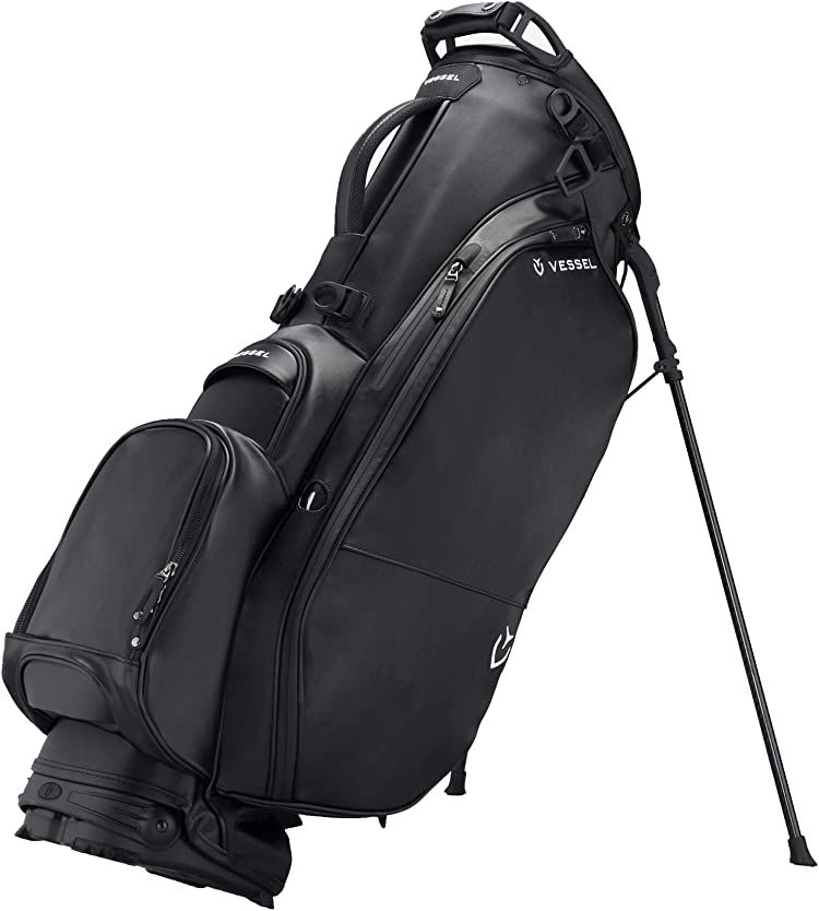Vessel Players 3 Stand Golf Bag, Color: Black
