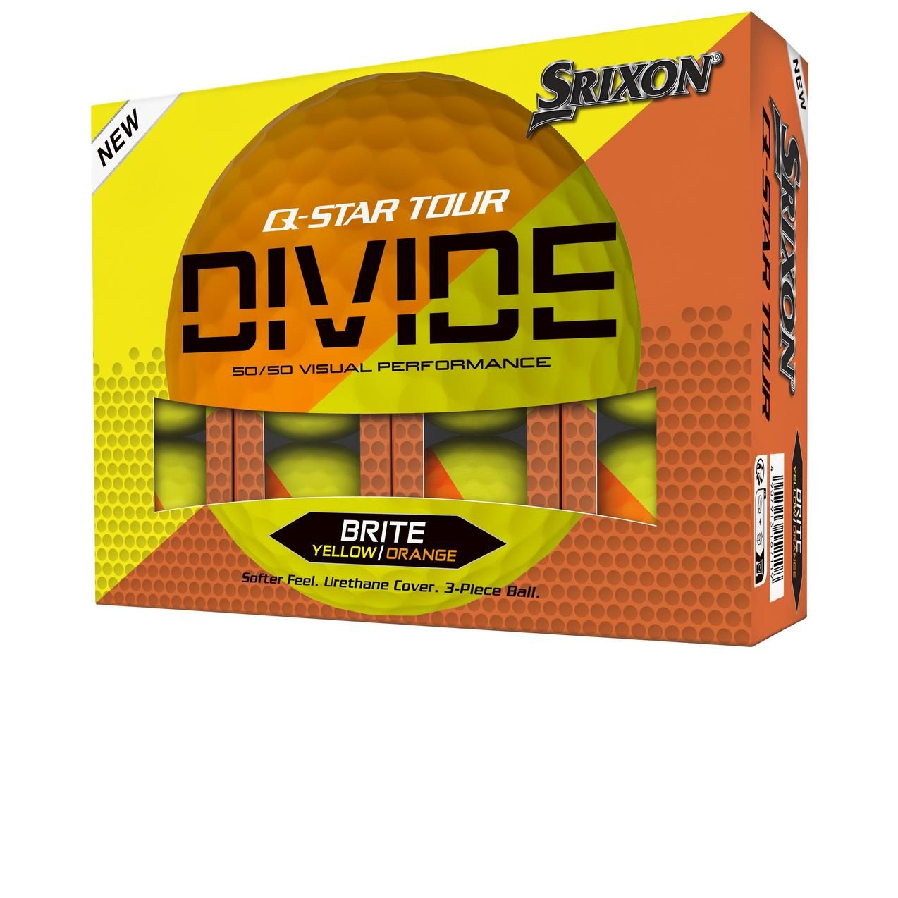 Srixon Q-Star Tour Divide Orange/yellow Dozen