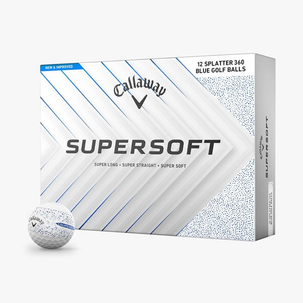 Callaway SuperSoft Dozen Blue Splatter