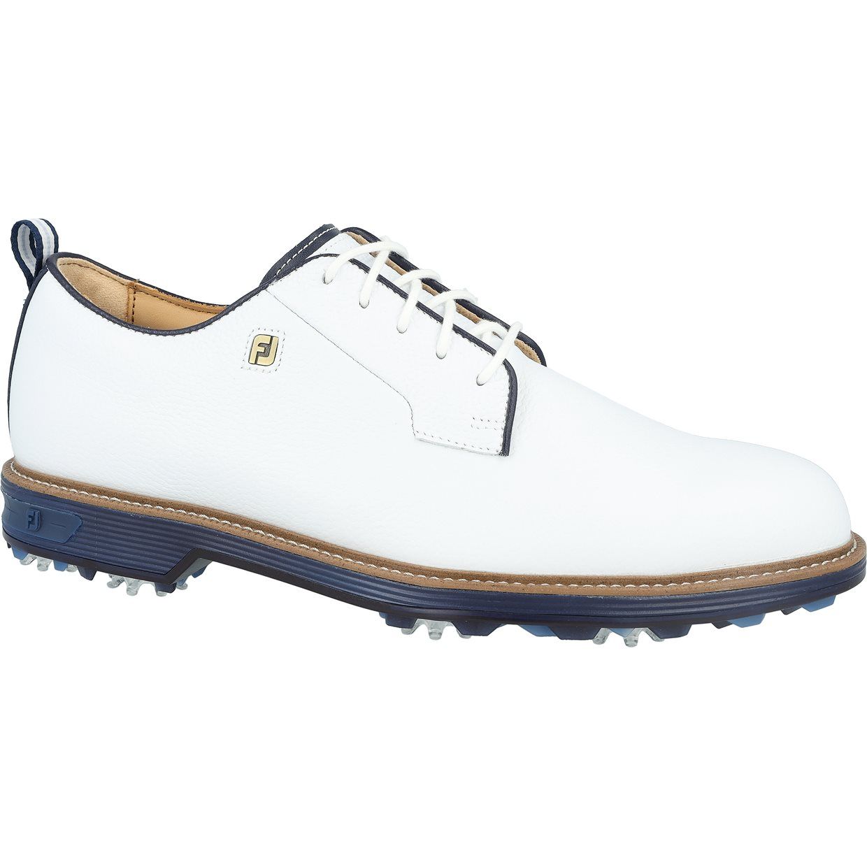 Footjoy Premiere, Color: Wht/Wh/Nvy, Size: 10
