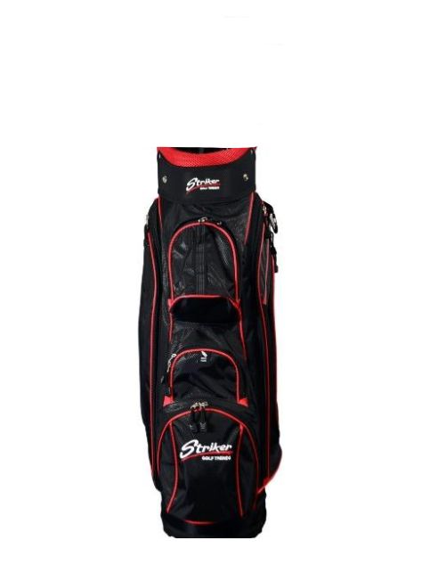 Striker Cart Bag Black Red