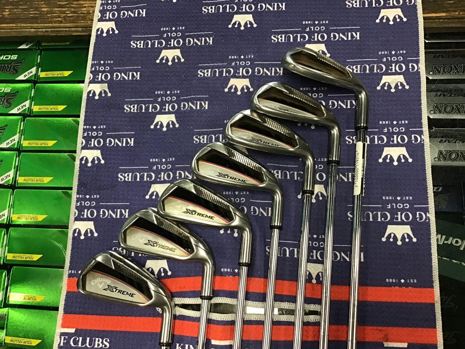 Used Callaway Xtreme Irons 5-pw+sw RH Reg