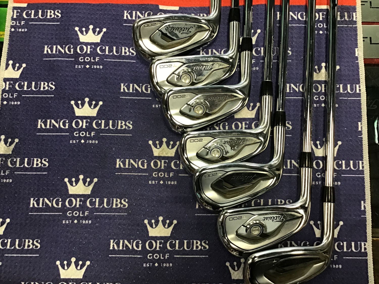 Used Titleist T200 Irons Stiff LH