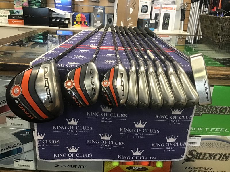 Cobra King Jr set LH Driver, Fwy, Hybrid, 6,7,8,9PW, SW &amp; Putter