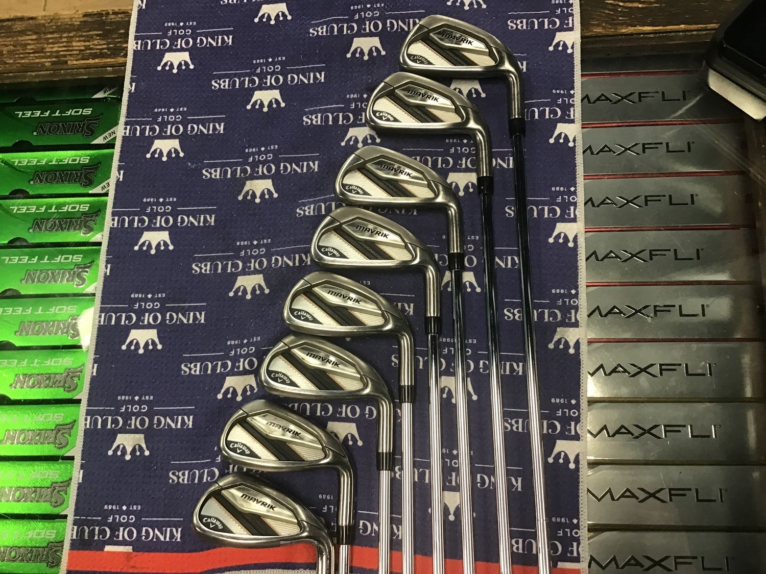 Used Callaway Mavrik 4-Pw+Gw Rh Reg