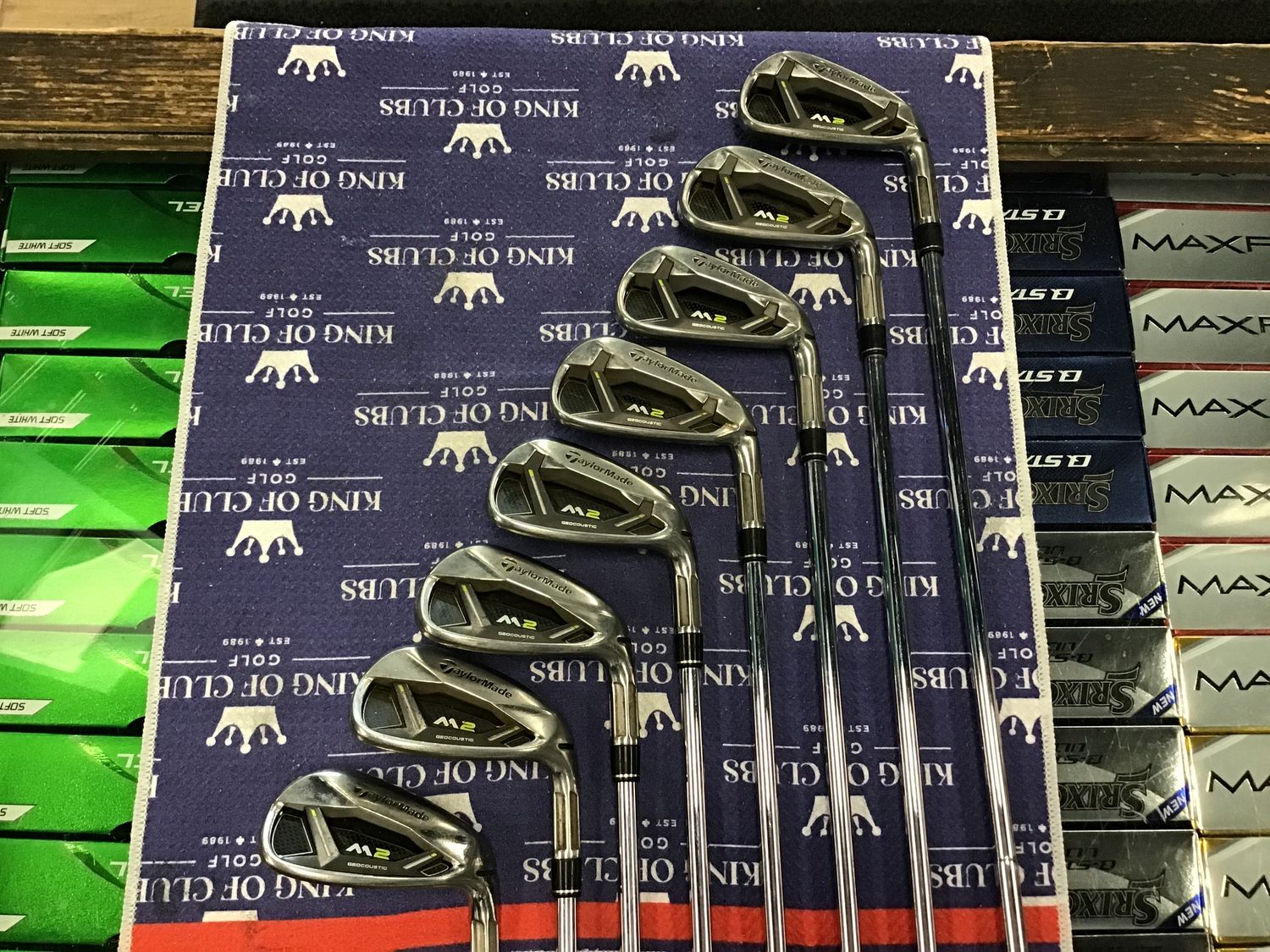 Used taylormade M2 Irons RH Reg 4-PW+GW