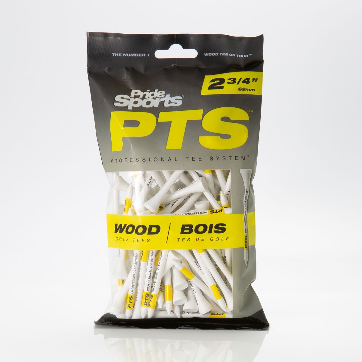 PTS  2 3/4'" Wood Tees 100 pkg