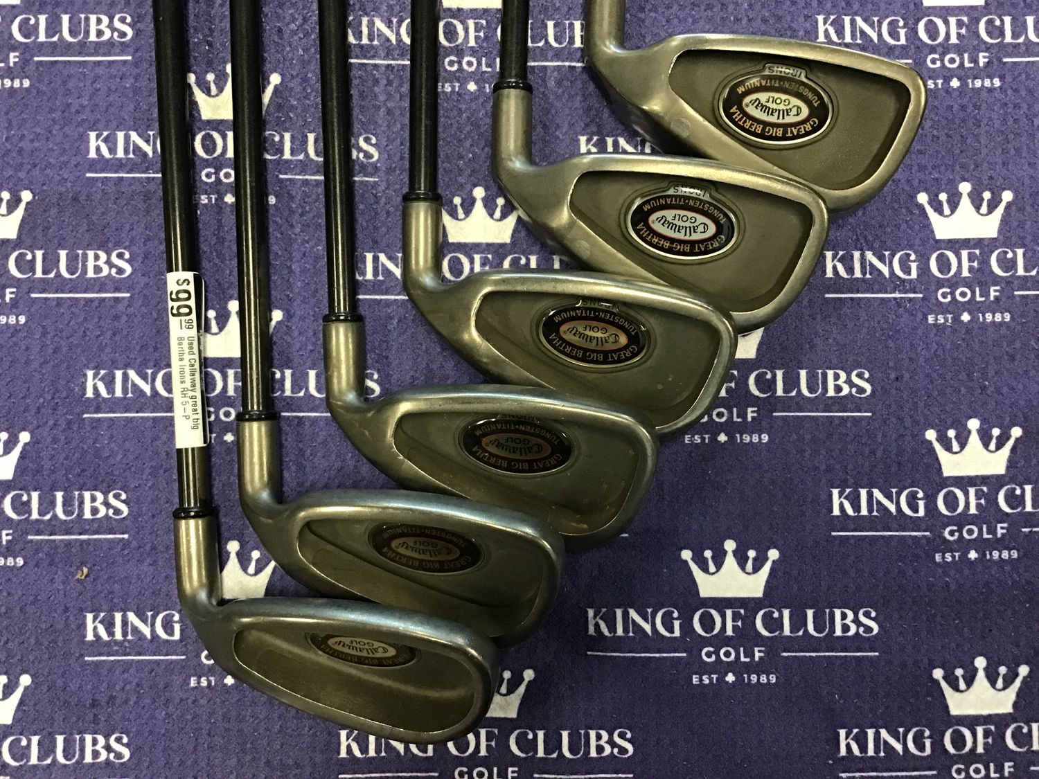 Used Callaway great big Bertha Irons RH 5-P