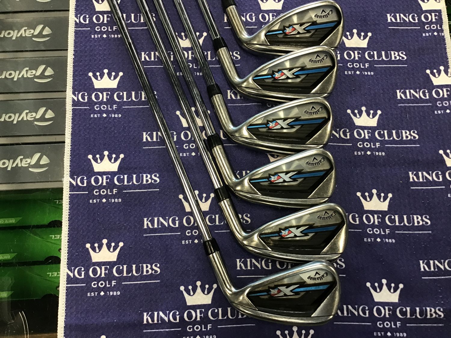 Used Callaway XR Irons RH Reg Steel Shaft 5-PW