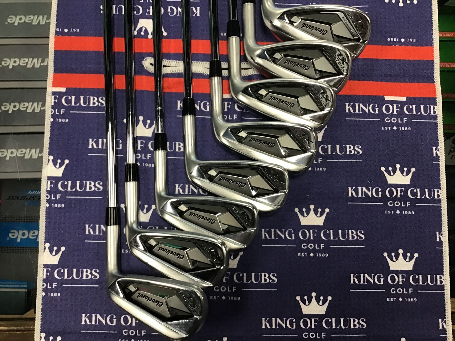 Used Cleveland Zipcore XL irons 4-PW+GW RH Reg