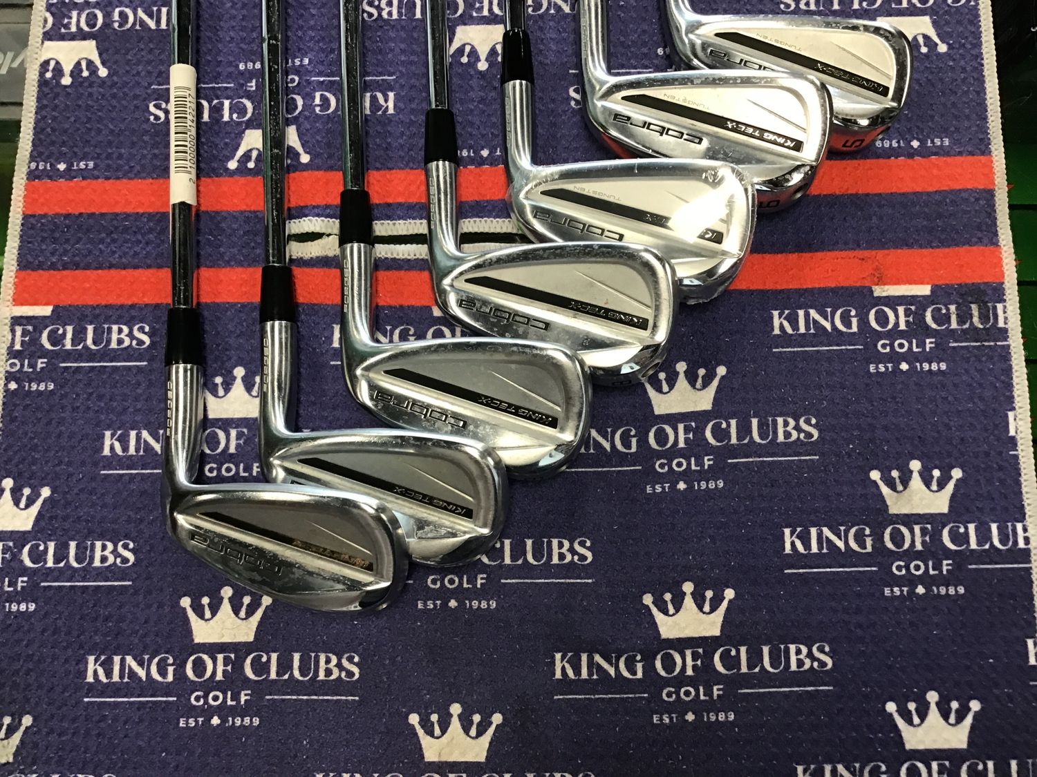 Used RH Cobra King Tec X Irons 5-P+AW Stiff