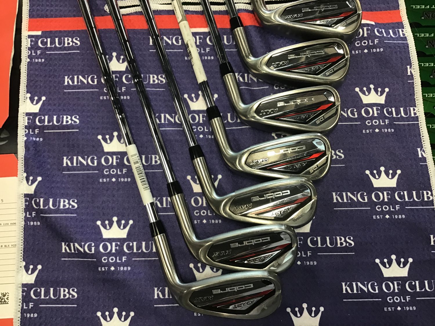 Used Cobra Ds Adapt Max Irons RH Stiff Steel 5-PW + GW