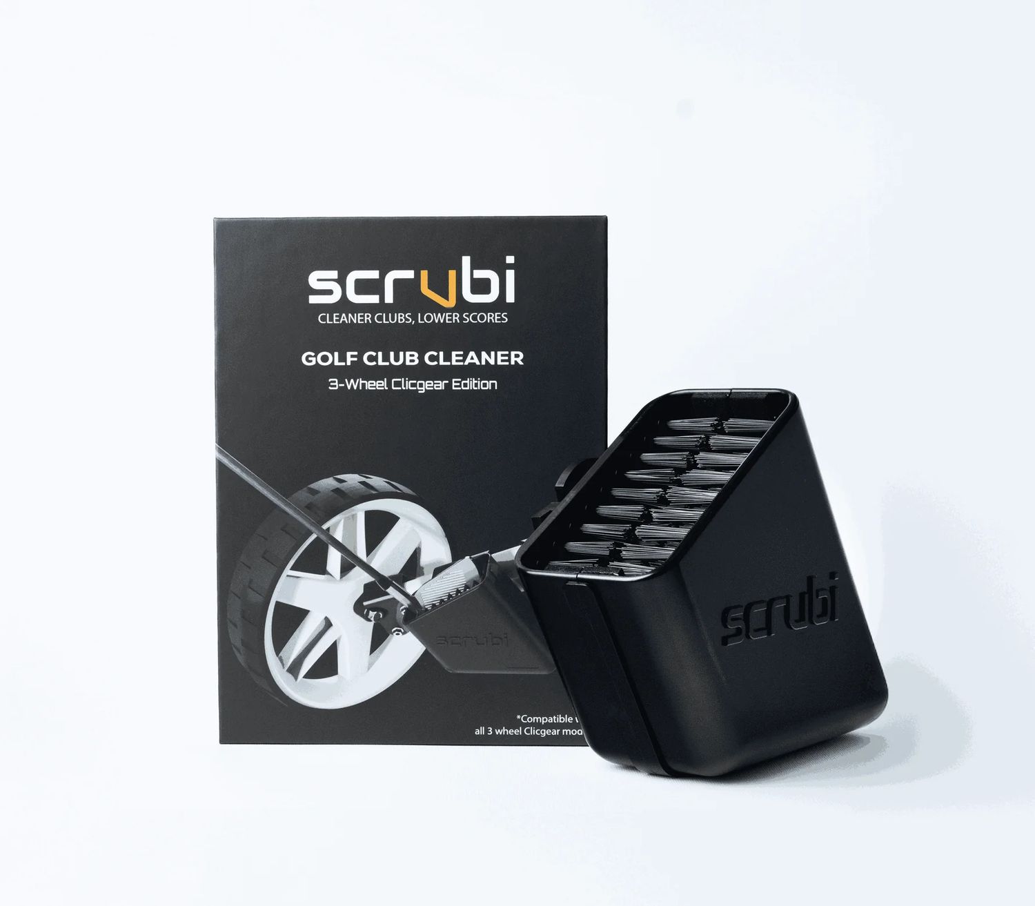 SCRUBI GOLF CLUB CLEANER 3-WHEEL CLICGEAR EDITION
