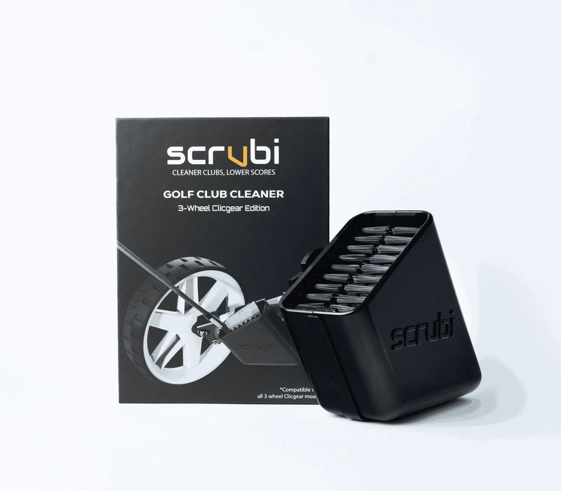 SCRUBI GOLF CLUB CLEANER 3-WHEEL CLICGEAR EDITION