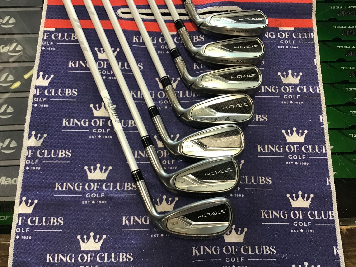 Used TaylorMade Steath HD Irons Lite Flex 5-PW + AW RH