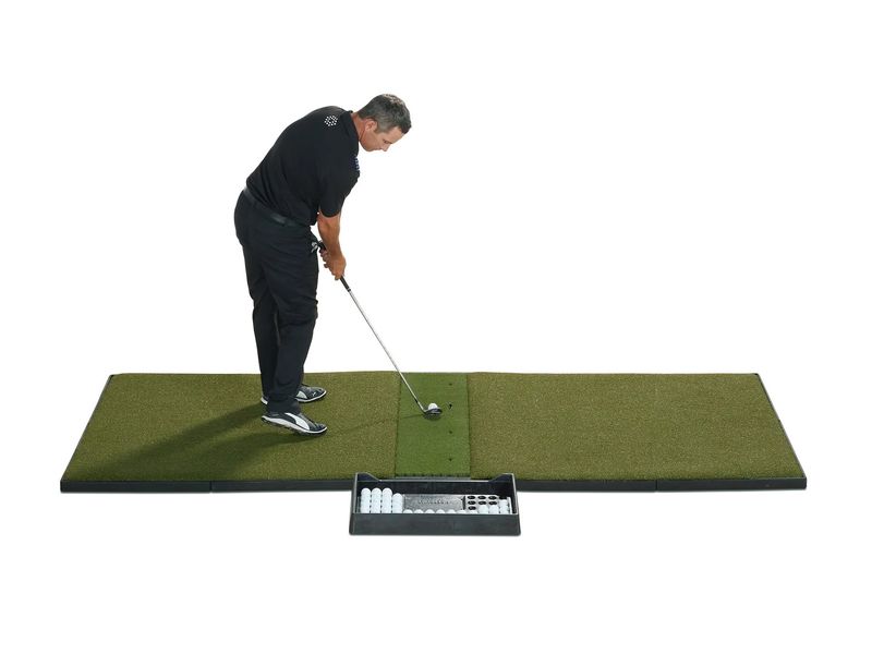 Fiberbuilt Grass Series Studio Golf Mat - Center-Hitting - 9'x4'