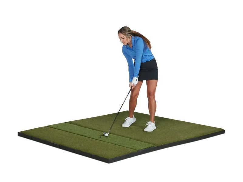 Fiberbuilt Grass Series Studio Golf Mat - Single Hitting - 7'x6'