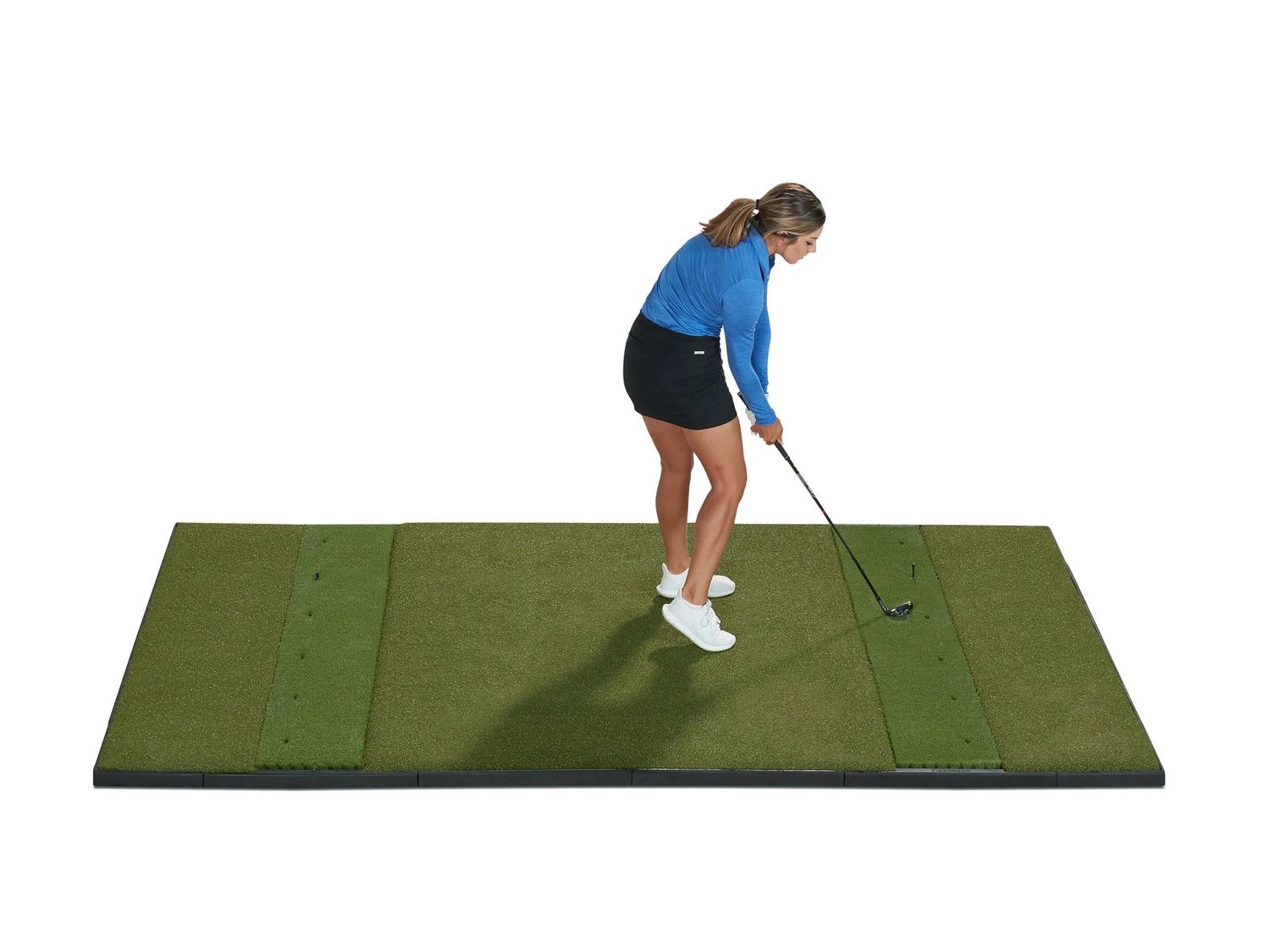 Fiberbuilt Grass Series Studio Golf Mat - Double Hitting - 10'x6'