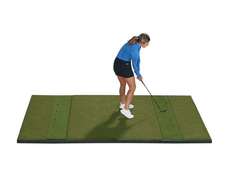 Fiberbuilt Grass Series Studio Golf Mat - Double Hitting - 10'x6'