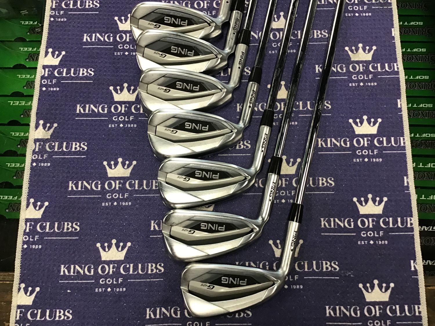 Used LH Ping G425 Irons 5-P+GW Steel Regular