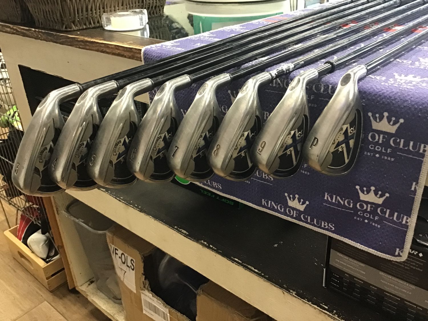 Used RH Callaway X 20 Irons 3-P Regular Graphite