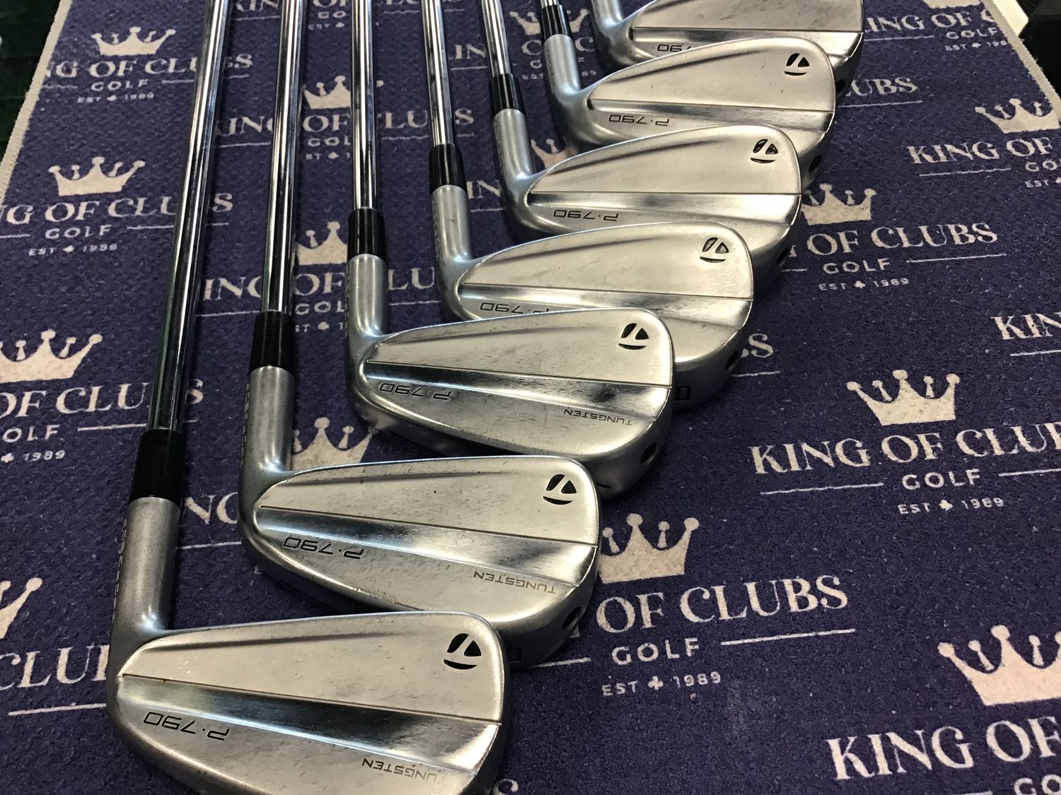 Used TaylorMade P790  Irons RH 5-PW + AW Project X LZ 5.5 Reg Flex