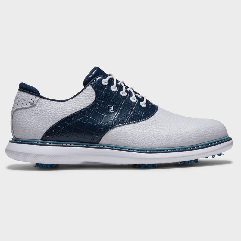 Footjoy Traditions White/Navy/Blue 11