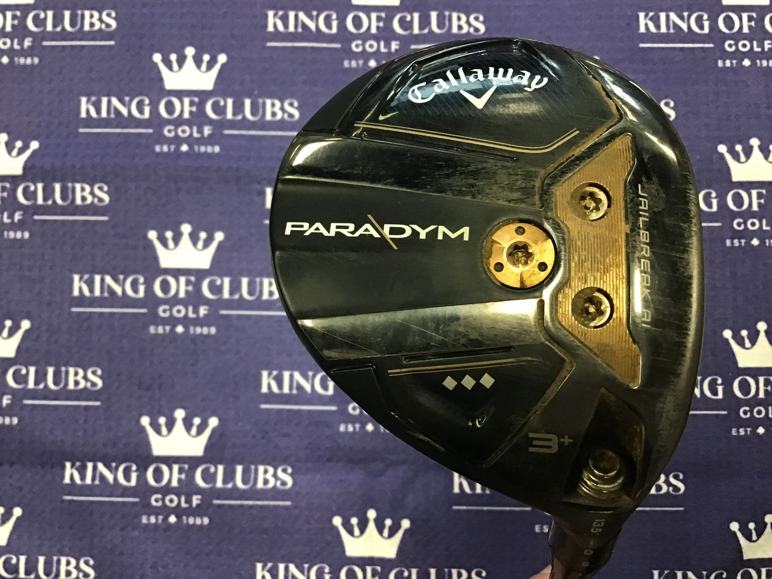 Used Callaway Paradym Tripple Diamond 3 Wood RH HZRDS 6.0 Stiff Flex RH