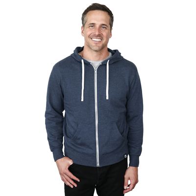 Sudadero Zipper Azul Pacífico