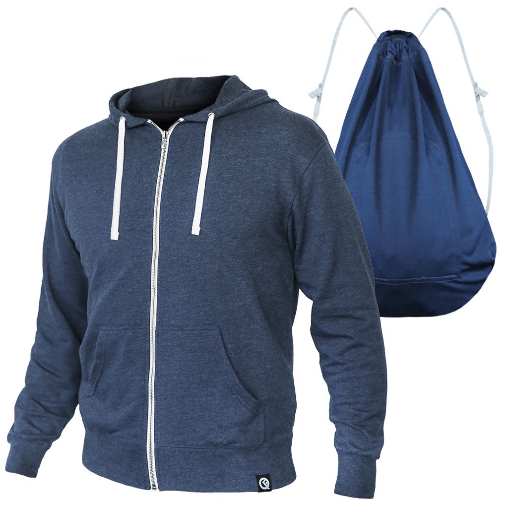 Sudadero Zipper Azul Pacífico