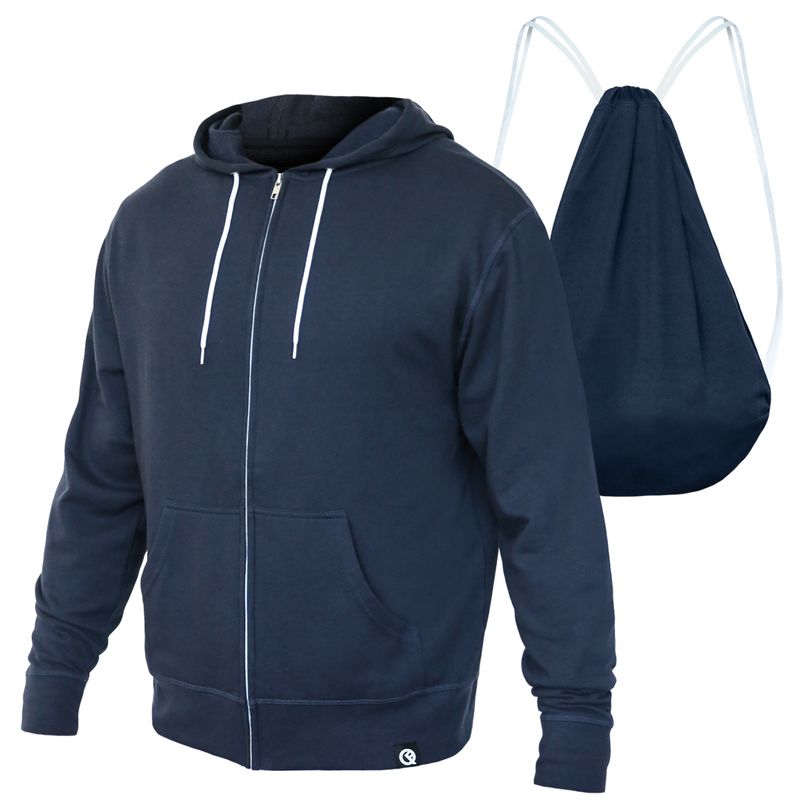 Sudadero Zipper Lite Azul Marino