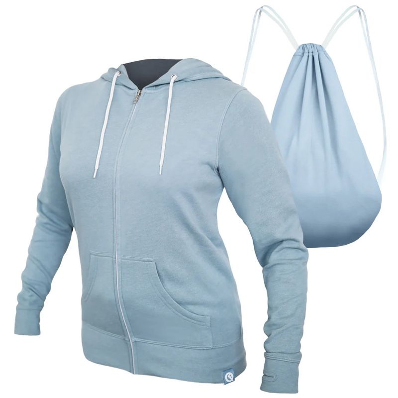 Sudadero Damas Azul Tenue
