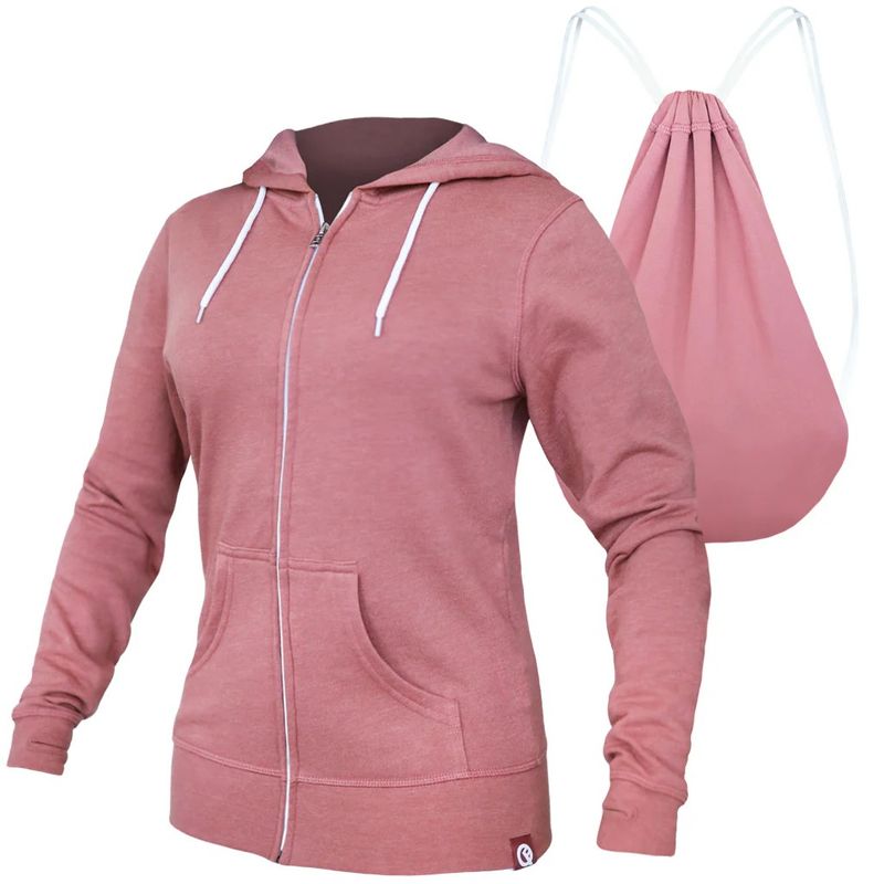 Sudadero Damas Rosa Ceniza
