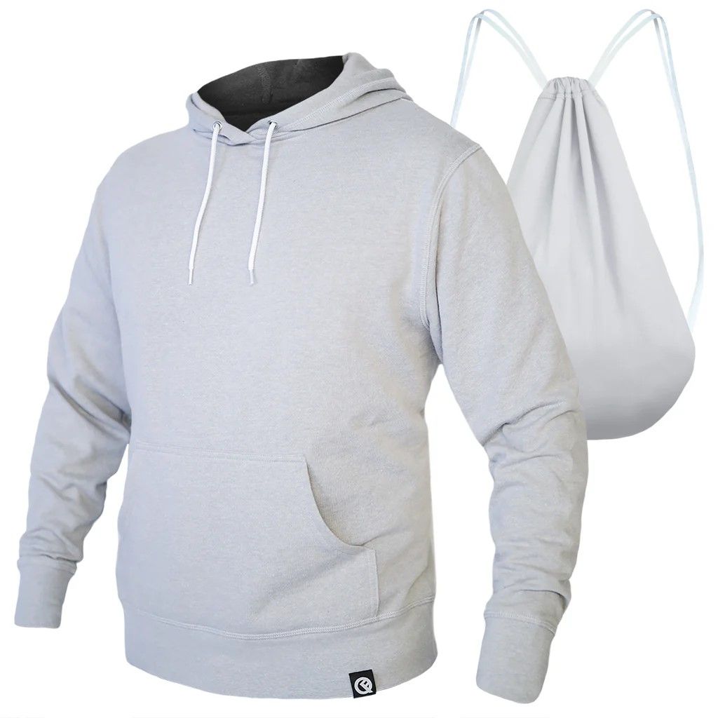 Sudadero Capucha Tradicional Gris Marmoleado