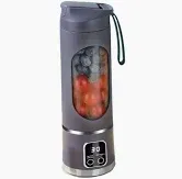Portable USB Rechargeable Blender with LED Display - Purple
