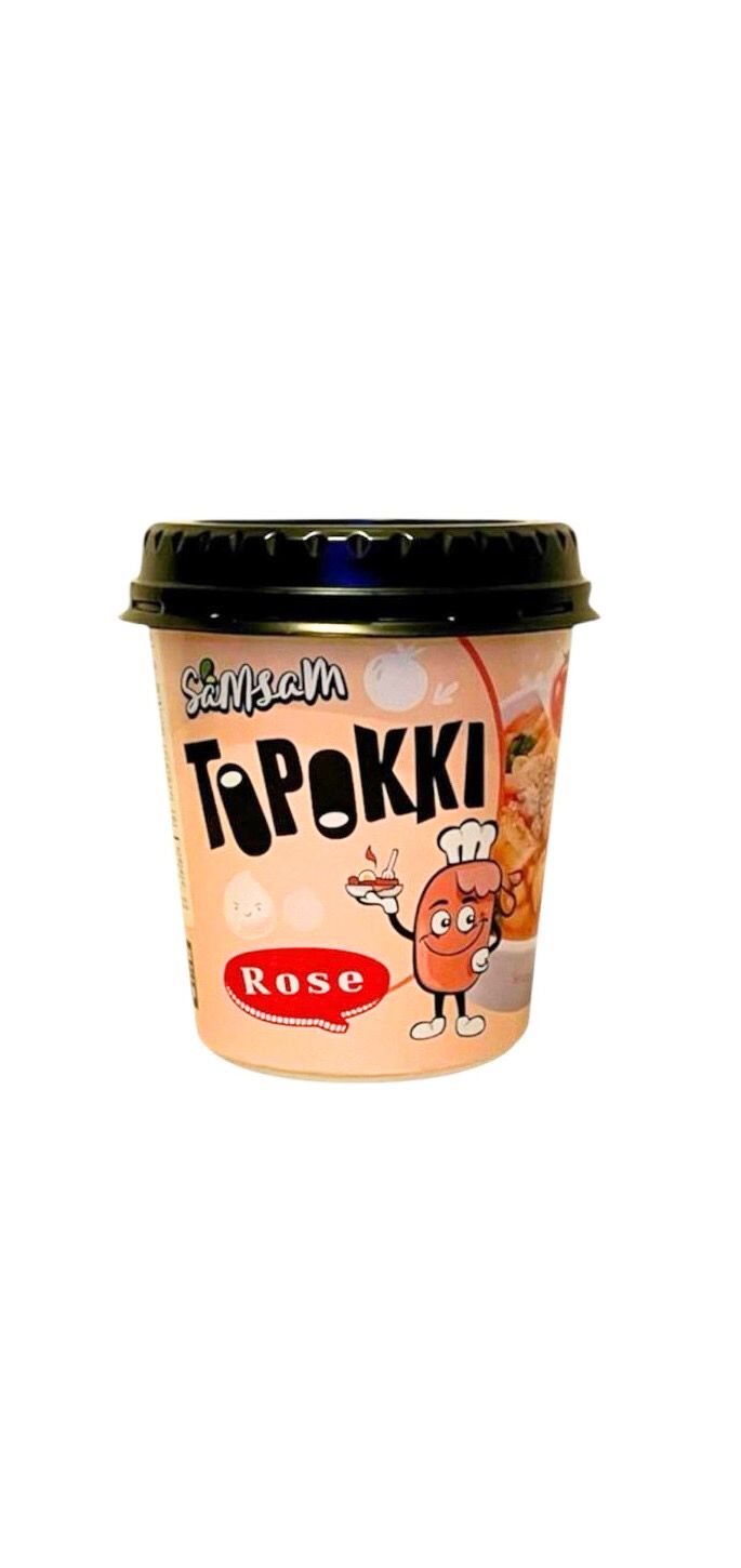 Samsam Topokki Cup Korea Rose Flavour