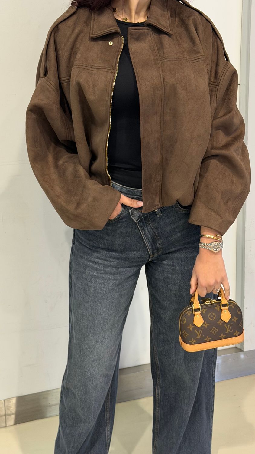 Mocha suede jacket