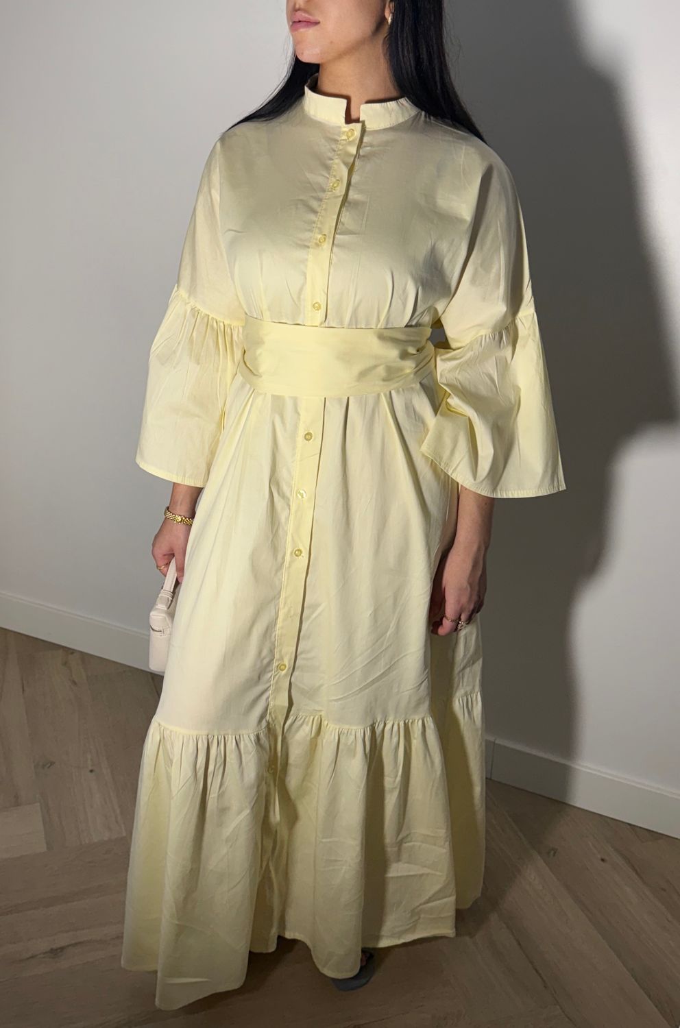Valerie dress Butter yellow