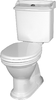 Gemini Colonial Close Coupled Toilet Suite