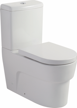 Johnson Suisse Heart Close Coupled Flush to Wall Toilet Suite