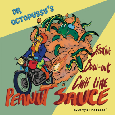 Dr. Octopussy's Smoking Burn-out Chili Lime  Peanut sauce - 200ml