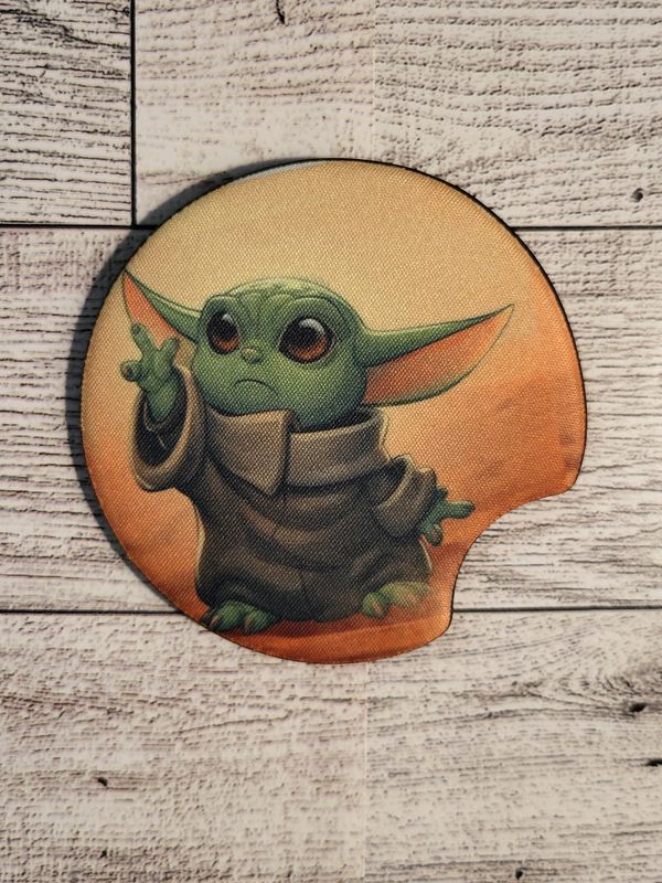 Car Coasters- Individual-Grogu