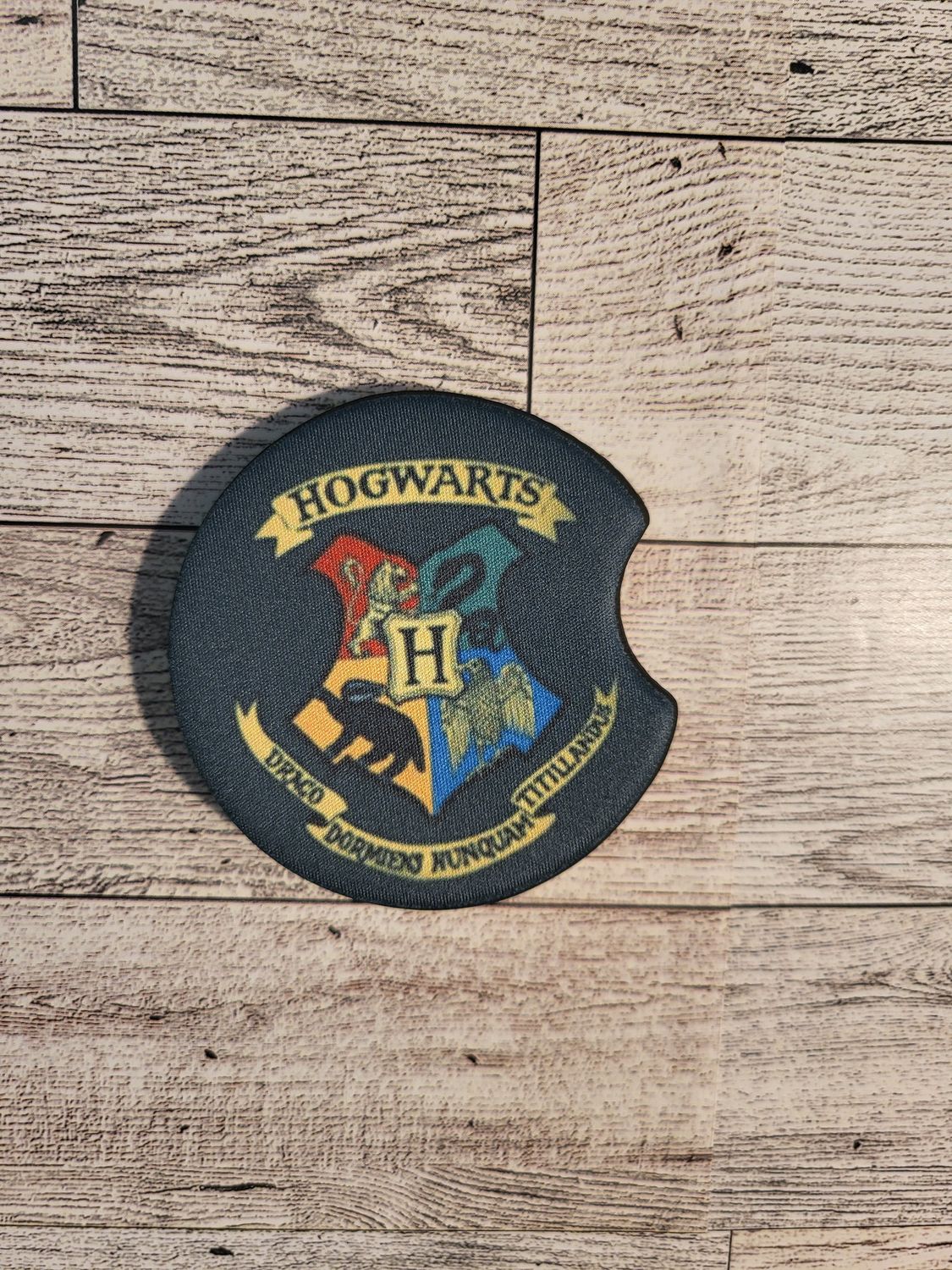 Car Coasters- Individual-Hogwarts Crest