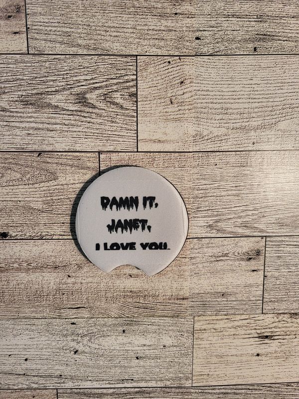 Car Coasters- two Pack-Rocky/ Damn it Janet