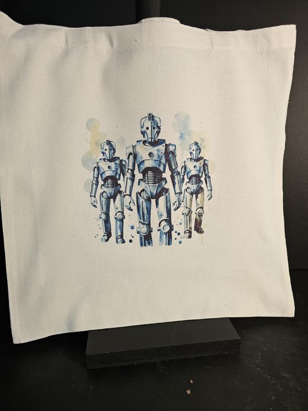 Canvas Tote Bag-Cybermen