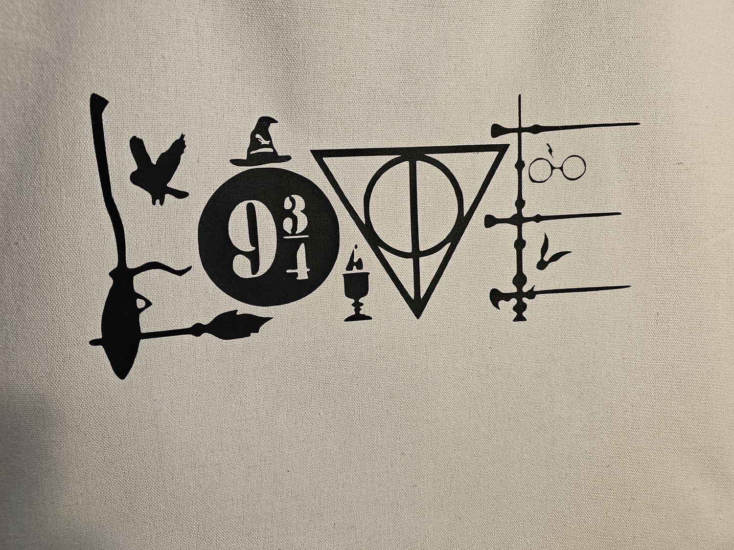 Canvas Tote Bag-HP Love