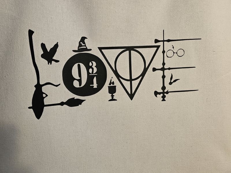 Canvas Tote Bag-HP Love
