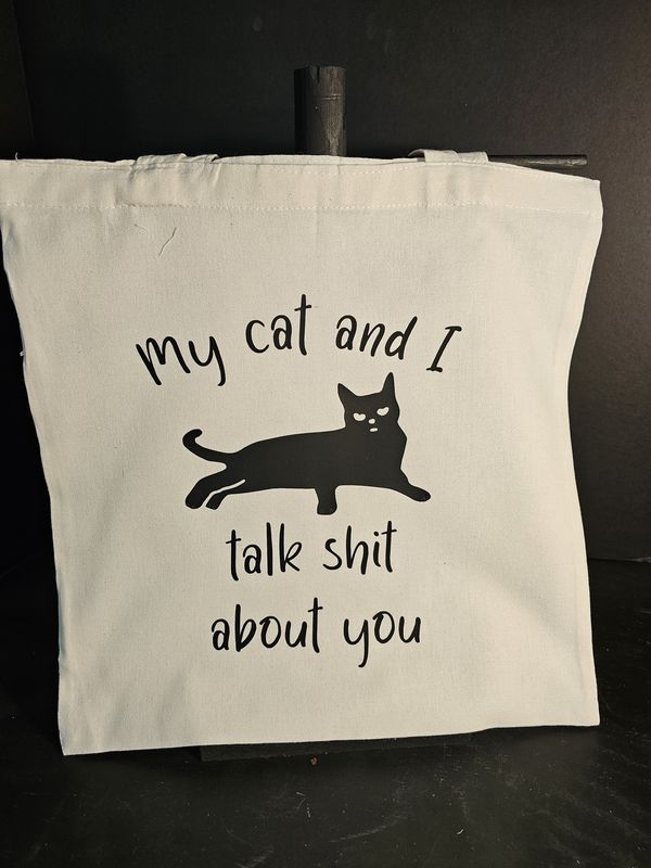 Canvas Tote Bag-Talk Shit