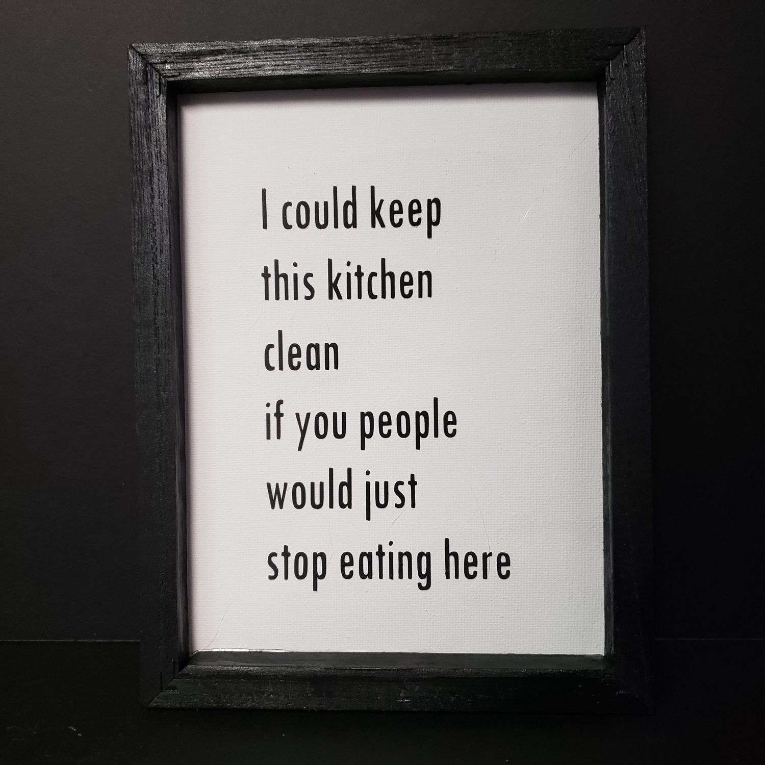 Snarky humor-Stop eating here